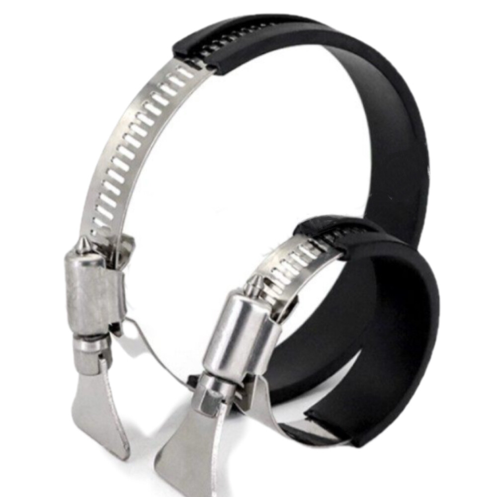 Non standard pipe support clamp, stainless steel 201, pipe diameter from 4.02 inch to 4.25 inch, support height 1.77 inch