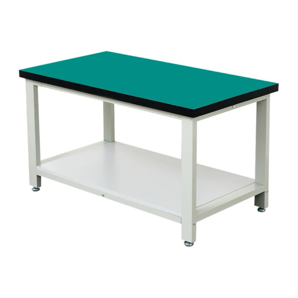 Double layer anti static workbench, mobile operation table, assembly line use, laboratory use, length 55.12 inch, width 31.50 inch, height 29.53 inch