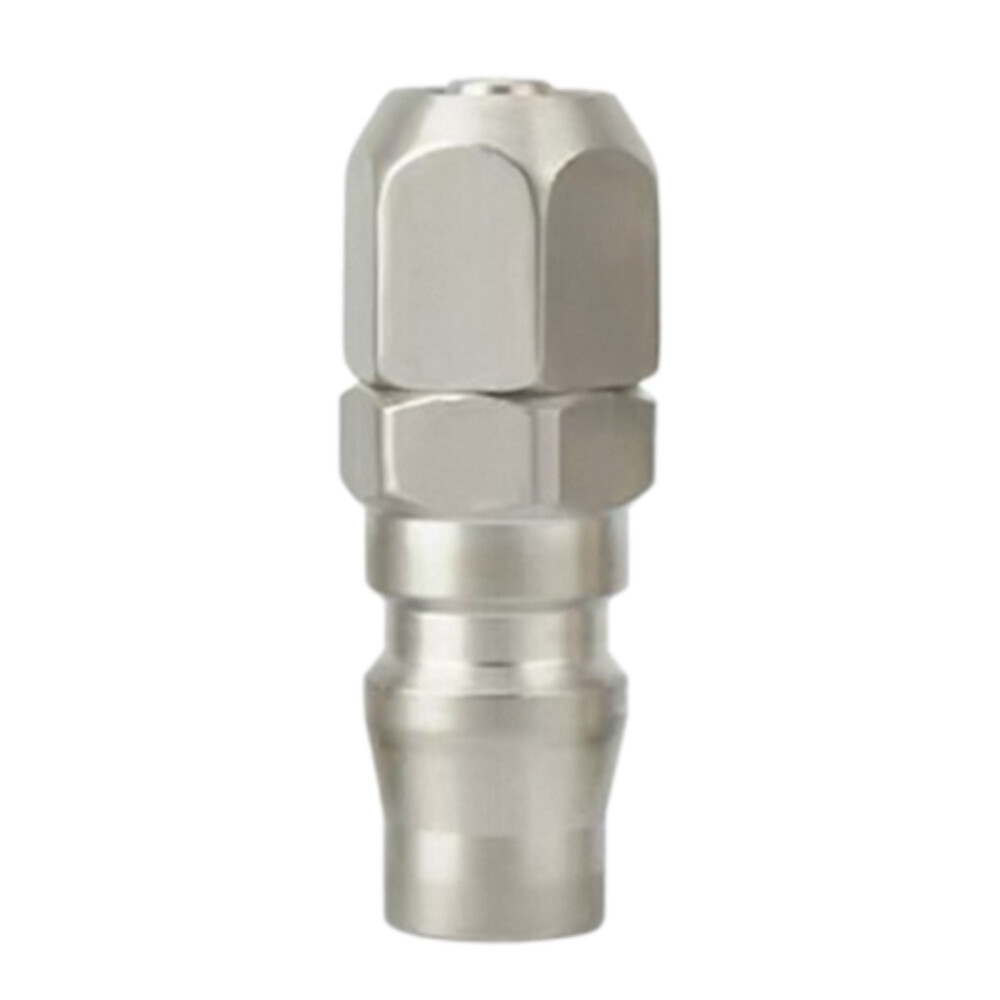 Quick plug connector, PP40 male plug, tube inner diameter 0.47 inch, tube outer diameter 0.31 inch, carbon steel
