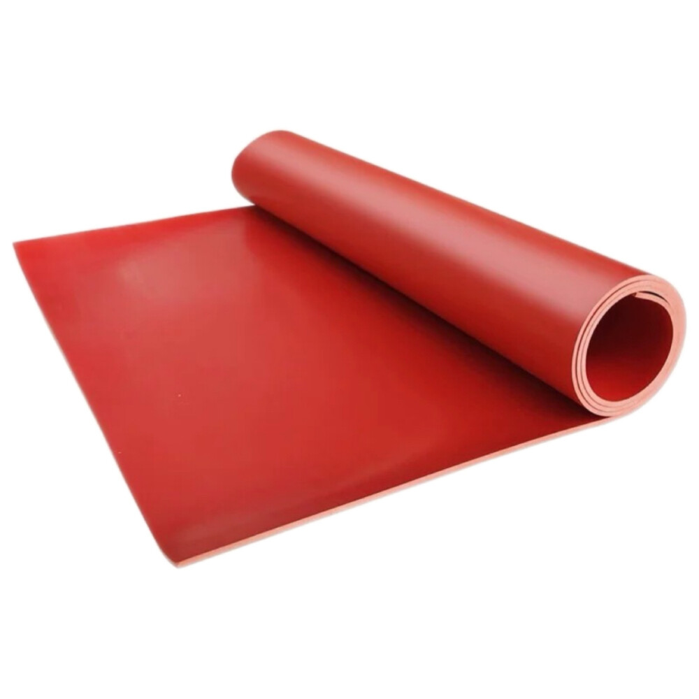 Economic flat rubber insulation mat, model W20RP3R, red, width 39.37 inch, length 393.70 inch, thickness 0.12 inch, test voltage 5000 volt