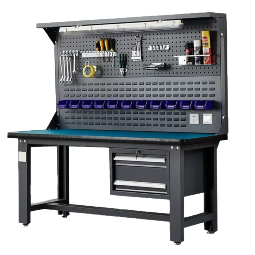 Heavy duty workbench, anti static repair workshop operation table, customizable dynamic worktop, length 47.24 inch, width 23.62 inch, height 35.43 inch