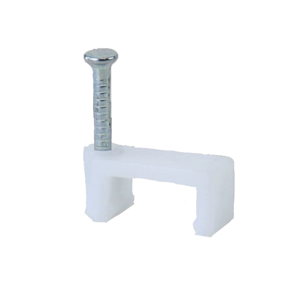 Self adhesive Q type cable clip, size 0.55 inch, Pkg Qty 100