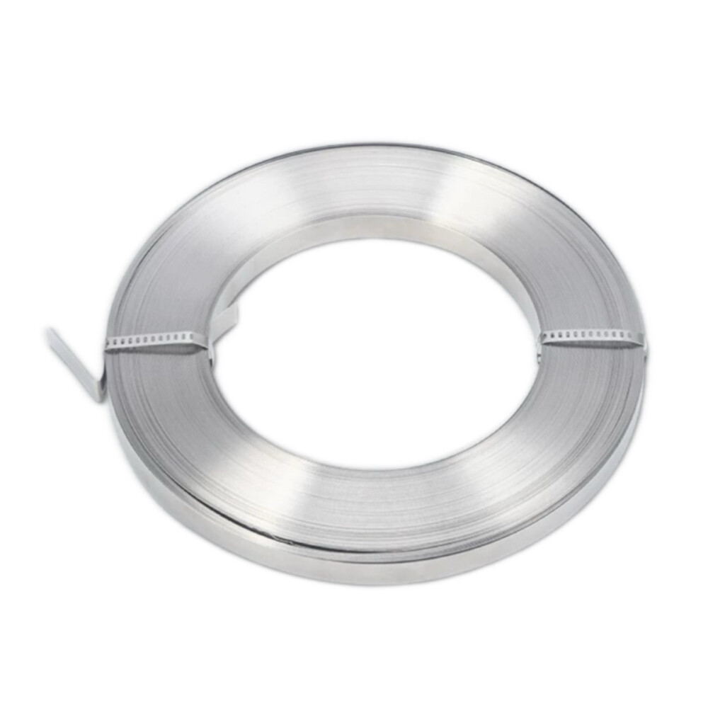 Stainless steel cable tie roll, 304 material, model 5654, width 0.47 inch, length 164.04 foot, white