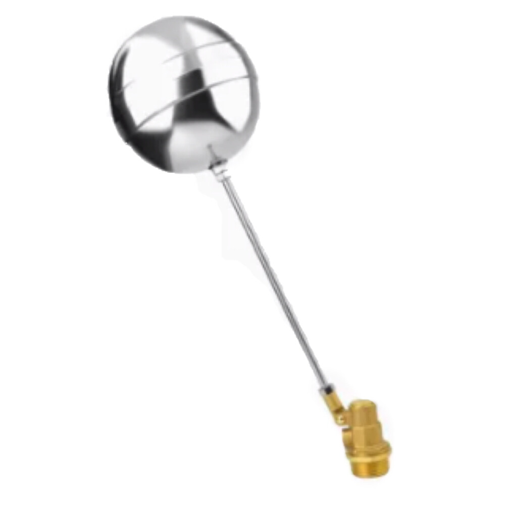 Brass Tank Float Ball Valve, DN32, 6.69 inch float diameter, 232 psi nominal pressure, NPT external thread