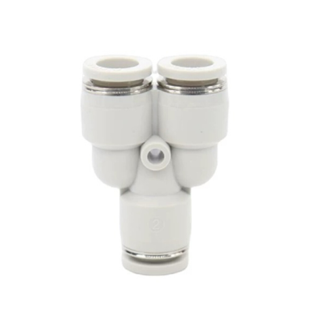 Y Type Tee Quick Connector, 0.39 in Hose to 0.39 in Hose to 0.39 in Hose