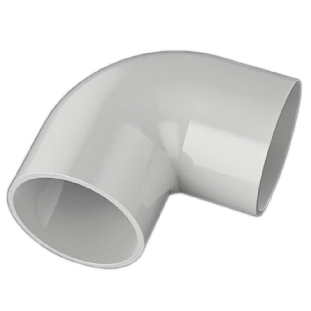 PVC Electrical Conduit Elbow, 90 Degree, 0.63 in Outer Diameter, 0.63 in Inner Diameter, White, Pkg Qty 10