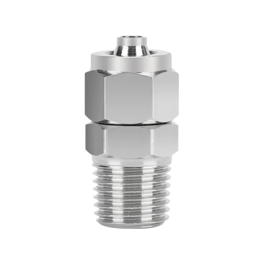 Full Copper Quick Twist Connector, TKN PC Type, TKN PC8 01, 0.31 in to 0.20 in Hose to 0.125 in Male Thread