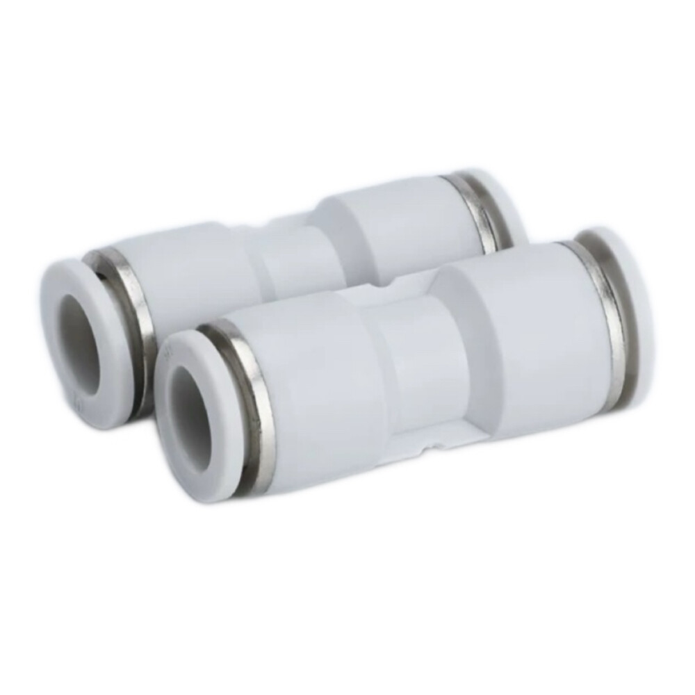 PU Type Straight Quick Connector, PU6, 0.24 in Hose to 0.24 in Hose