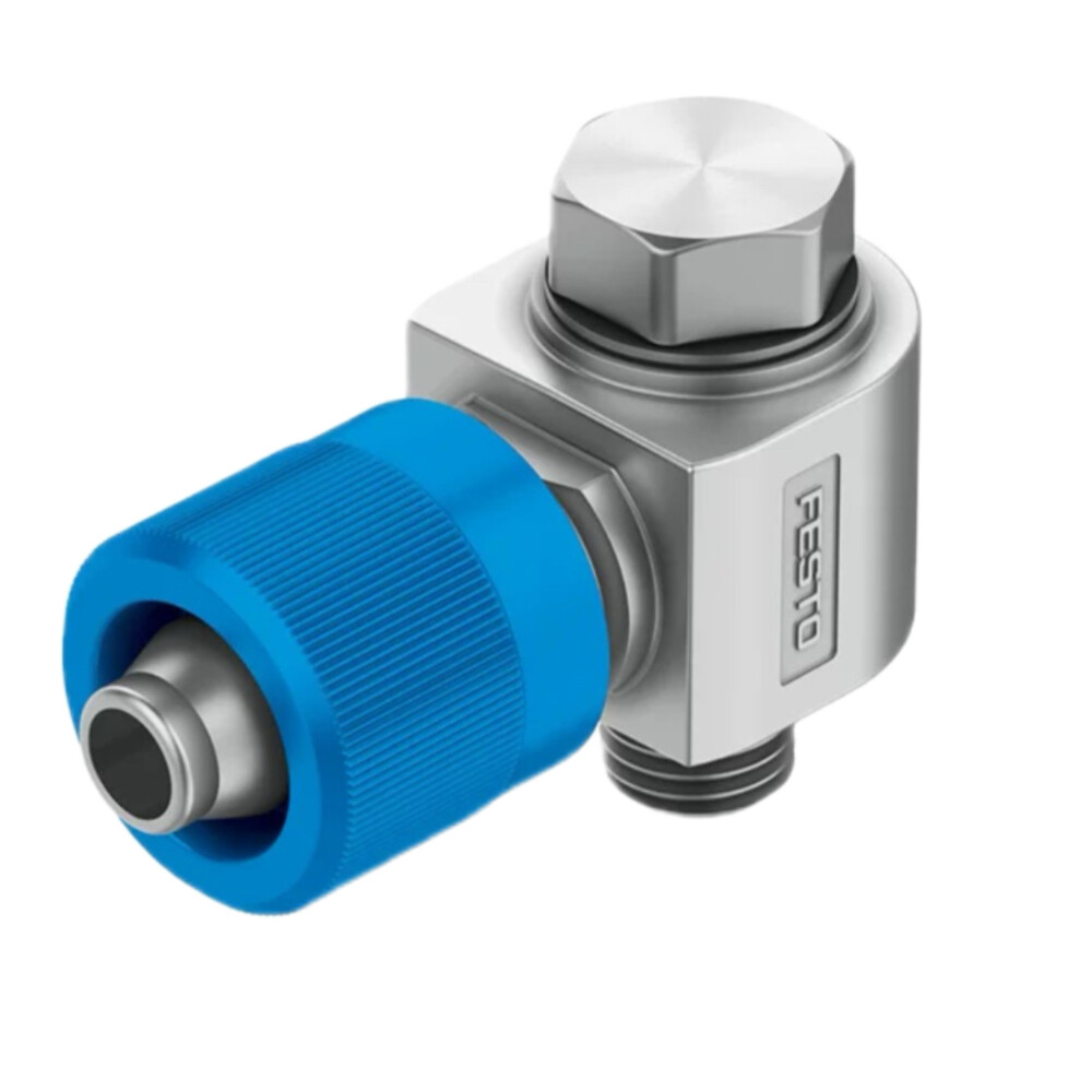 L Type Quick Twist Connector, LCK Series, LCK M5 PK 4, 0.16 in Hose to M5 Male Thread