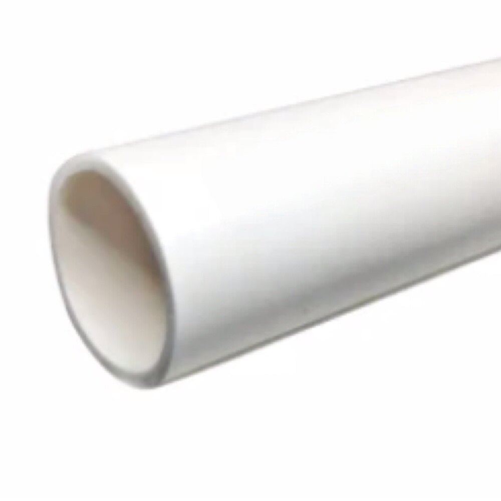 PVC Electrical Conduit, DN20, 0.79 in Nominal Diameter, 0.07 in Thickness, 13.12 ft Length, White