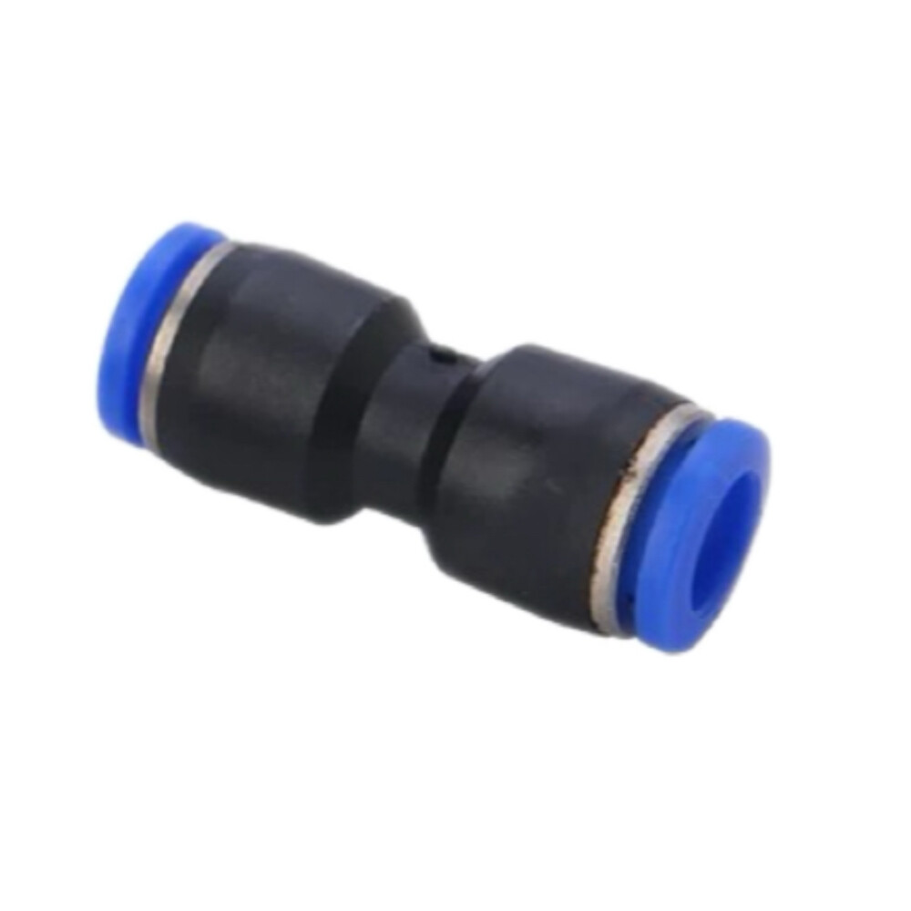 Straight Quick Connector, PU8, 0.31 in Hose to 0.31 in Hose