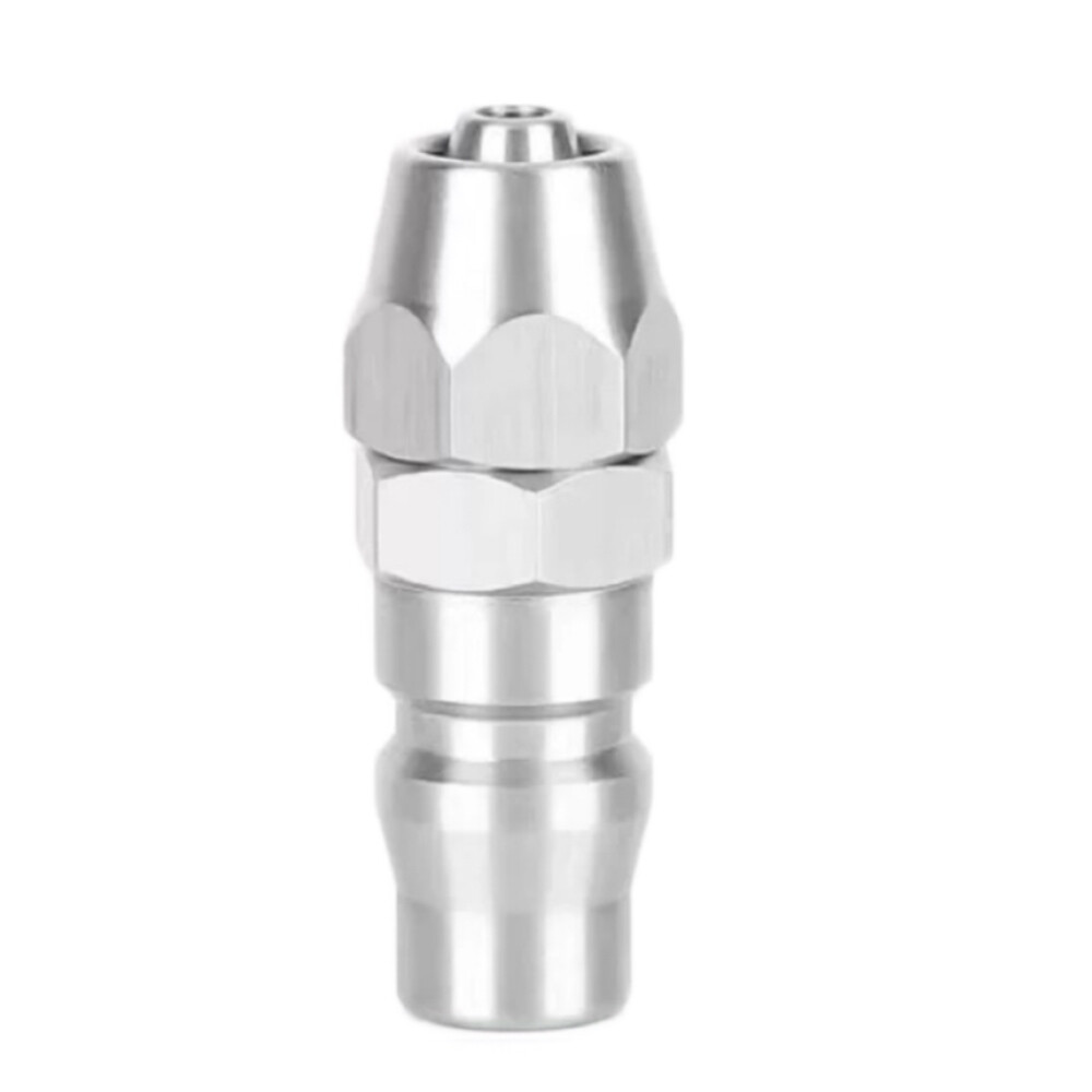 304 Stainless Steel C Type Self Locking Quick Connector, Male Head, 0.31 in to 0.20 in Hose