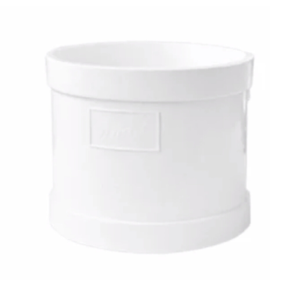 PVC U Drainage Coupling, dn75, 3 in Nominal Diameter, White, Compatible with 3 in Pipe