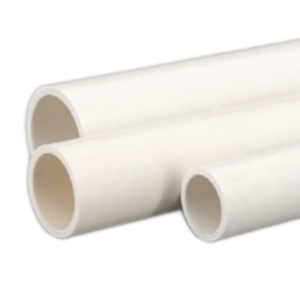 PVC Water Supply Straight Pipe, S6.3 SDR13.6, DN25, 1 in Nominal Diameter, 0.08 in Thickness, 13.12 ft Length, 1.6 MPa