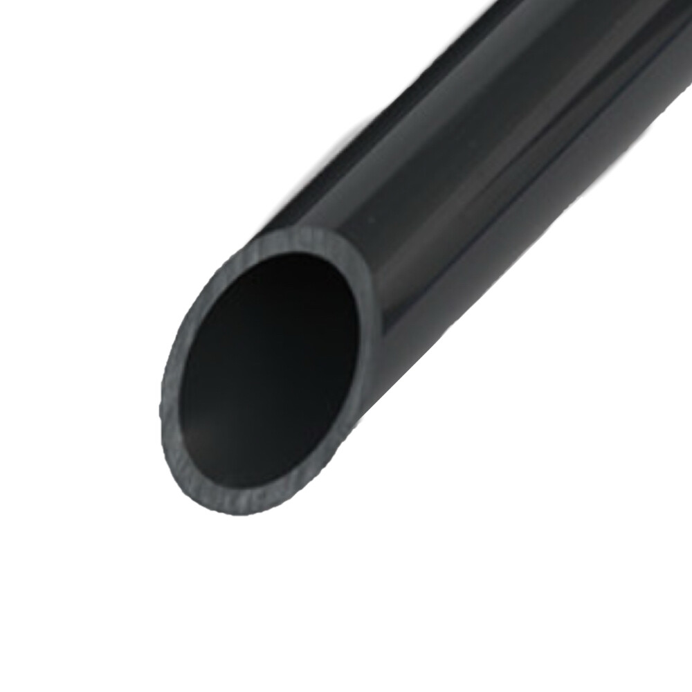 UPVC Chemical Pipe, DN32, 1.26 in Nominal Diameter, 0.09 in Thickness, 13.12 ft Length, Dark Gray, National Standard, 1.6 MPa