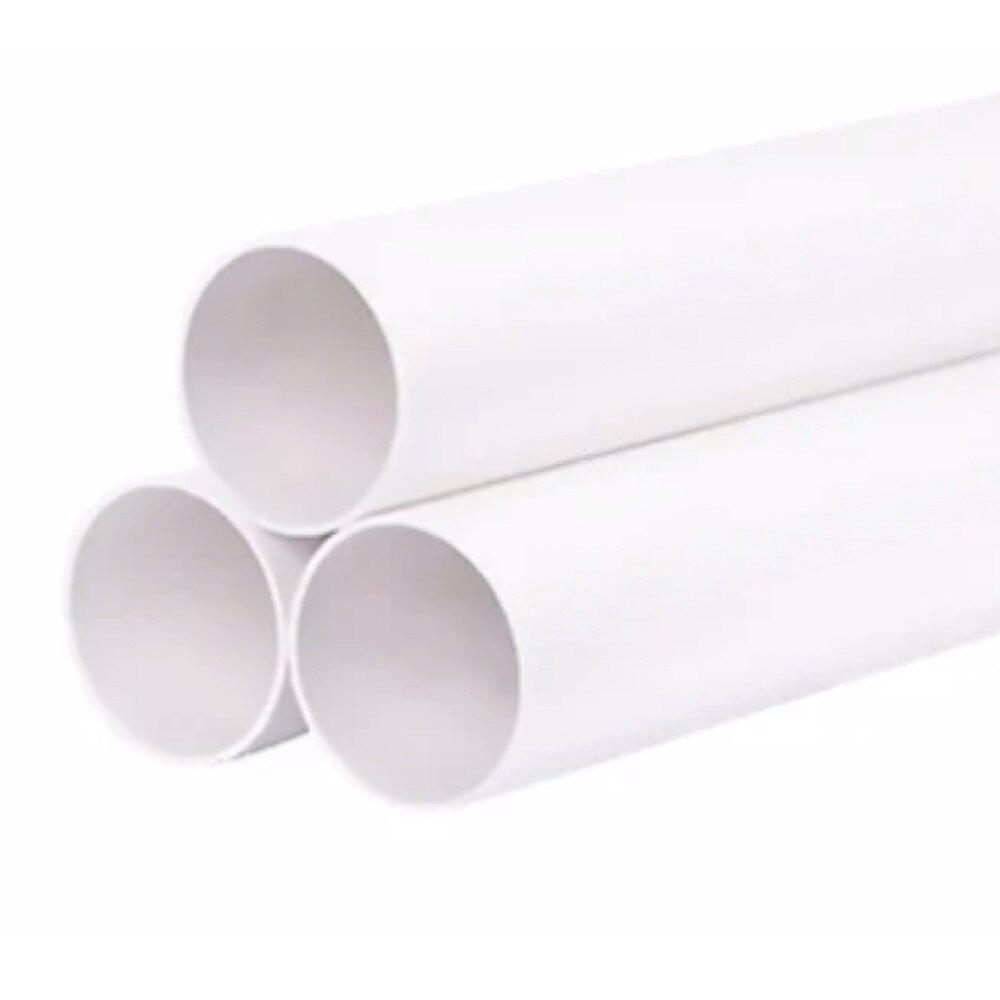 PVC U Drainage Pipe, Type A, DN50, 2 in Nominal Diameter, 0.08 in Thickness, 13.12 ft Length, White