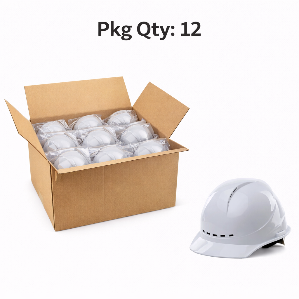 industrial-safety-helmet-abs-shell-v-type-ventilated-design-2200v-electrical-insulation-white-pkg-qty-12-0