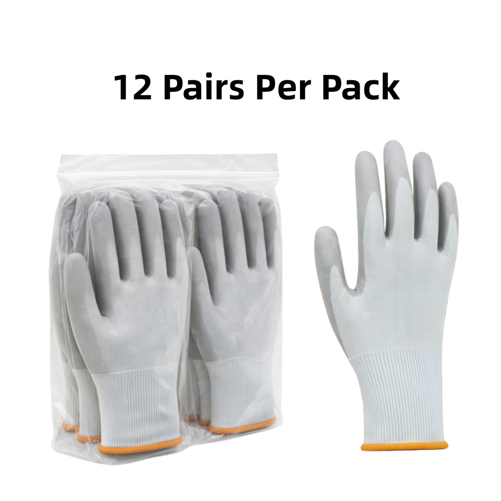 Knit Cut Resistant Work Gloves, PU Coated, HPPE, A3 Cut Level, 18ga, Blue, Pkg Qty 12