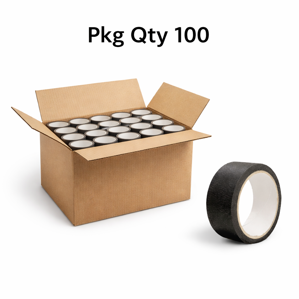 Masking Tape, Crepe Paper with Rubber Adhesive, General Surface Protection, Pkg Qty 100