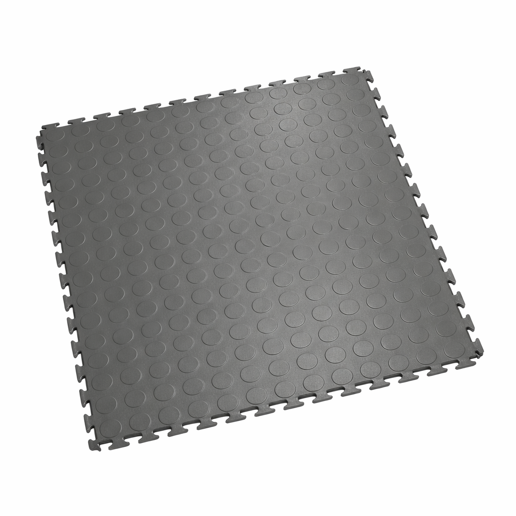 Interlocking Floor Mat, PVC Construction, Load-Bearing Protection Performance, 18 in x 18 in