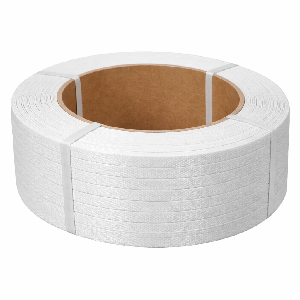 PP Strapping Band, Polypropylene Material, 176 lbf Tensile Strength, 0.472 in Width 0.0315 in Thickness 3280.8 ft Length