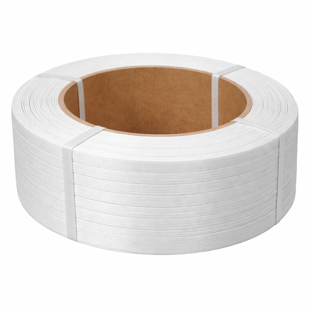PP Strapping Band, Polypropylene Material, 3500 psi Tensile Strength, 0.472 in Width 0.0354 in Thickness 3280.8 ft Length