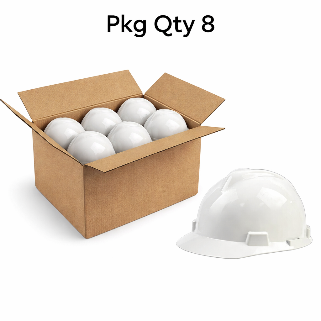 V Shape Safety Helmet with ABS Shell and Electrical Insulation, for Industrial Use, Pkg Qty 8