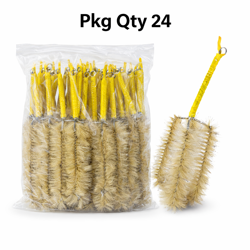 Lab Brush with Plastic Handle, Bristle Material for Cleaning, Pkg Qty 24